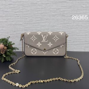 LOUIS VUITTON  felicie pochette三合一信封包象灰(26365)