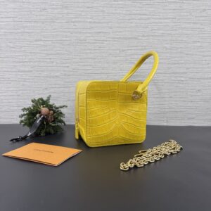 LOUIS VUITTON 黃鱷魚骰子包