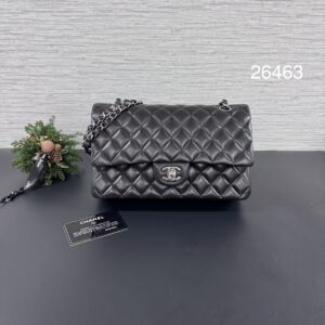 CHANEL 經典CF25黑銀(26463)