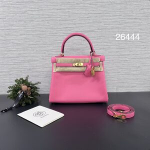 HERMES KELLY25 8w唇膏粉金 (26444)