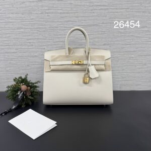 HERMES birkin25奶昔白(26454)