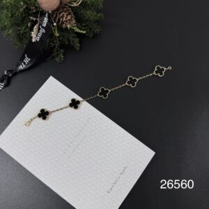 VCA梵克雅寶 Vintage Alhambra全新黑五花(26560)