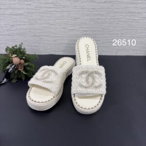 CHANEL 全新26P編織拖鞋(26510)