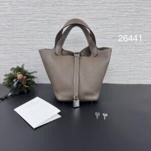 Hermès Picotin18 象灰銀(26441)