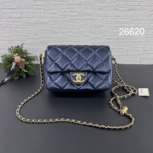 CHANEL 荔枝調節扣方胖(26620)