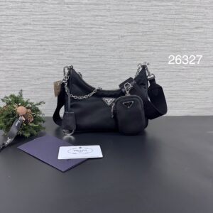 PRADA  三合一 hobo黑(26327)