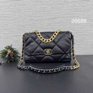 CHANEL 19bag黑金30 (26688)