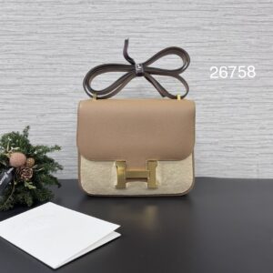 HERMES 全新Constance康康19 奶茶金
(26758)