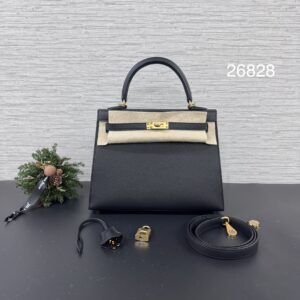HERMES 全新KELLY25黑金(26828)