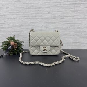 CHANEL 經典方胖鼠尾草灰(26804)