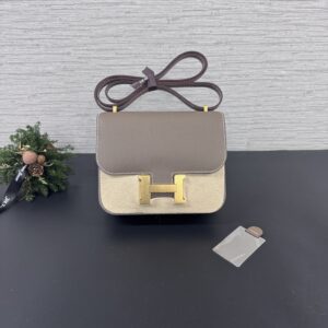 HERMES 全新Constance康康19 象灰金(26829)
