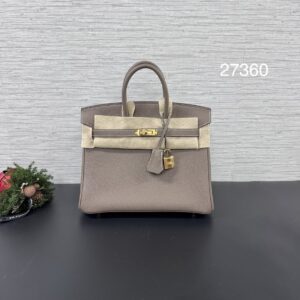 Hermès 全新Birkin25象灰金(27360)