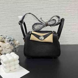 Hermès 全新二代MiniLindy黑銀(22023)