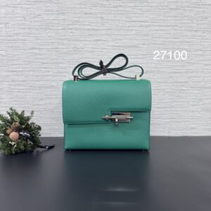 Hermes Verrou手槍包綠銀(27100)