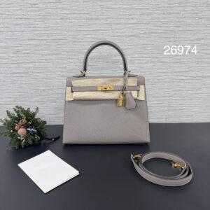 Hermès Kelly25 銀河灰金m8(26974)