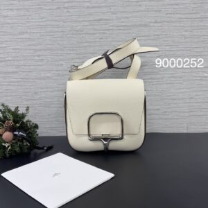 Hermes Della mini 奶油白銀(9000252)