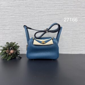 HERMES mini lindy一代海峽藍綠(27166)