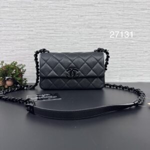CHANEL so black大mini口蓋包(27131)