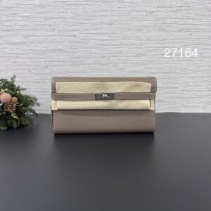 HERMES 全新kelly long象灰(27164)