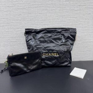 Chanel 全新22BAG小號黑金(27059)