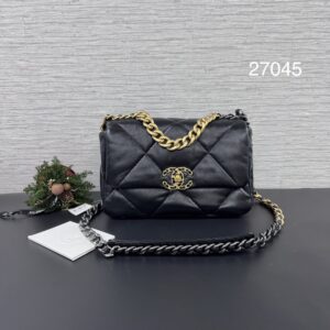 CHANEL 全新19bag 26黑金(27045)