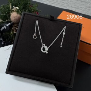 Hermes finesse白金小Q項鍊(26906)