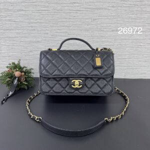 Chanel 荔枝軍牌郵差豆腐包(26972)