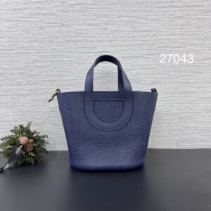 Hermes InTheLoop豬鼻菜籃藍金(27043)