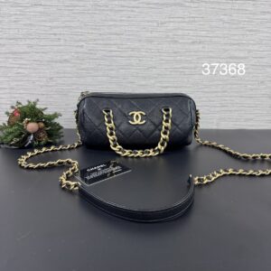 CHANEL 兩用荔枝波士頓黑金
(27368)