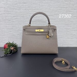 HERMES KELLY28象灰金(27362)