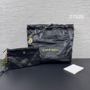 Chanel 22BAG小號黑金(27526)