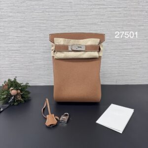 Hermes 全新hac a dos金棕銀(27501)