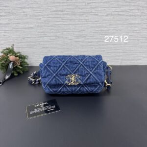 CHANEL  丹寧19腰包胸口腰包(27512)