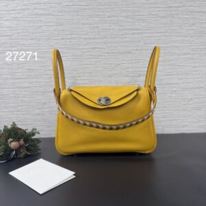 HERMES LINDY26 琥珀黃(27271)