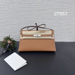 Hermes Kelly Elan 金棕銀(27657)