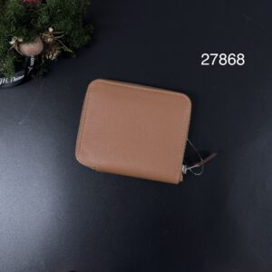 Hermes 棕色絲巾短夾(27868)