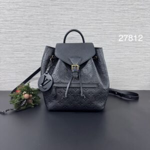 LOUIS VUITTON 黑壓紋Montsouris後背包(27812)