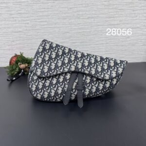 DIOR 老花馬鞍包(28056)