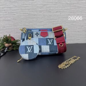 LOUISVUITTON 丹寧五合一麻將包 (28066)