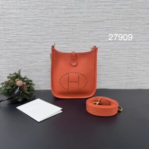 HERMES mini evelyne 火焰橙金(27909)