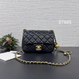 Chanel 金球方胖黑金(27925)