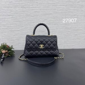 Chanel 編織手把CoCoHandle 24 黑金(27907)