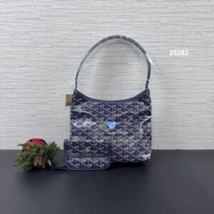 Goyard 全新彩繪mini tote海軍藍(29282)