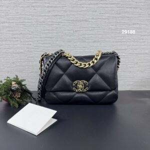 Chanel 19Bag 26黑金(29188)