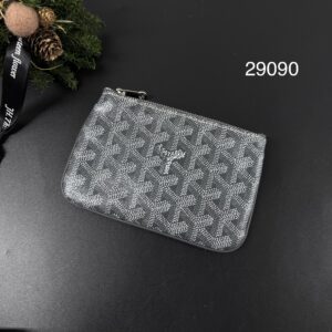 Goyard  Sénat Pouch 灰一字拉鍊零錢包(29090)