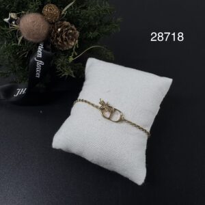 Dior 全新蜜蜂CD金手鍊(28718)