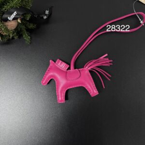 Hermes  全新Rodeo charm小馬皮革吊飾(28322)