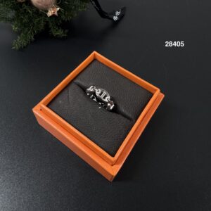Hermes  Chaine d'Ancre Enchainee豬鼻戒指(28405)
