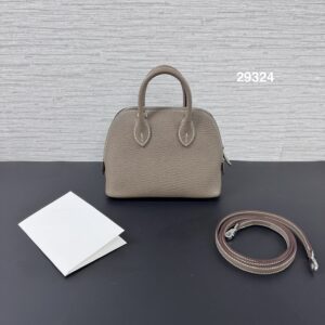 HERMES 全新MINI BOLIDE 象灰銀(29324)