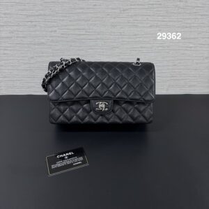 CHANEL 經典CF25荔黑銀(29362)
